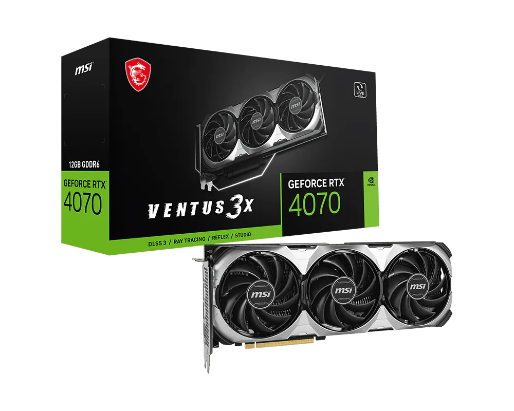 MSI GeForce RTX 4070 VENTUS 3X E1 12G